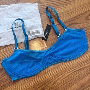 Lounge Bold Mesh Bra - Cobalt Blue - S BNWT